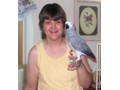 Kim Rinde & a Congo African Grey